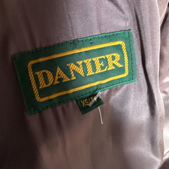 Vintage Danier Leather Grey Suede Button Down Bodycon Dress S - Picture 8 of 8